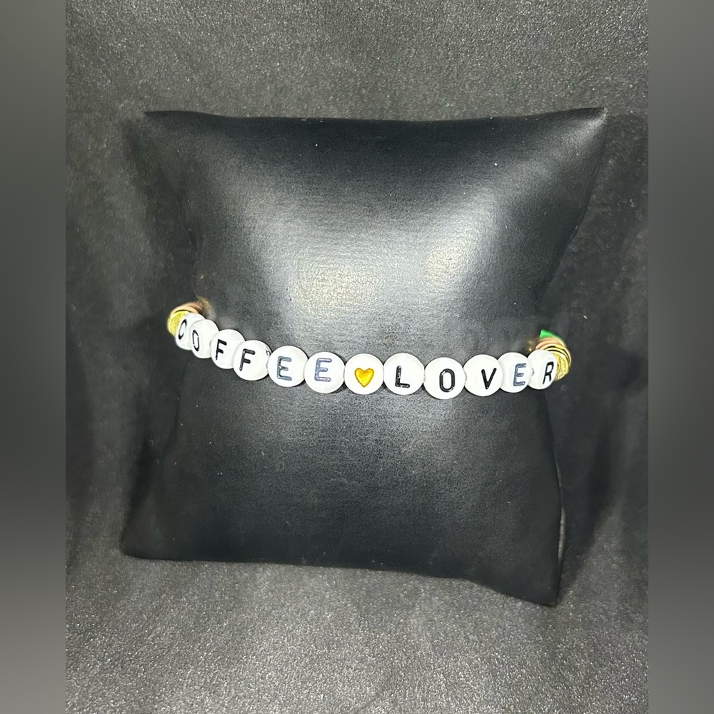 Coffee Lover Heishi Bracelet